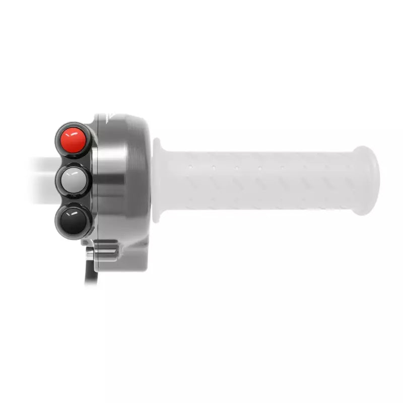 Jetprime - Throttle control with integrated button panel for Aprilia RSV4 (Titanium)(JP ACC 660 RV T)